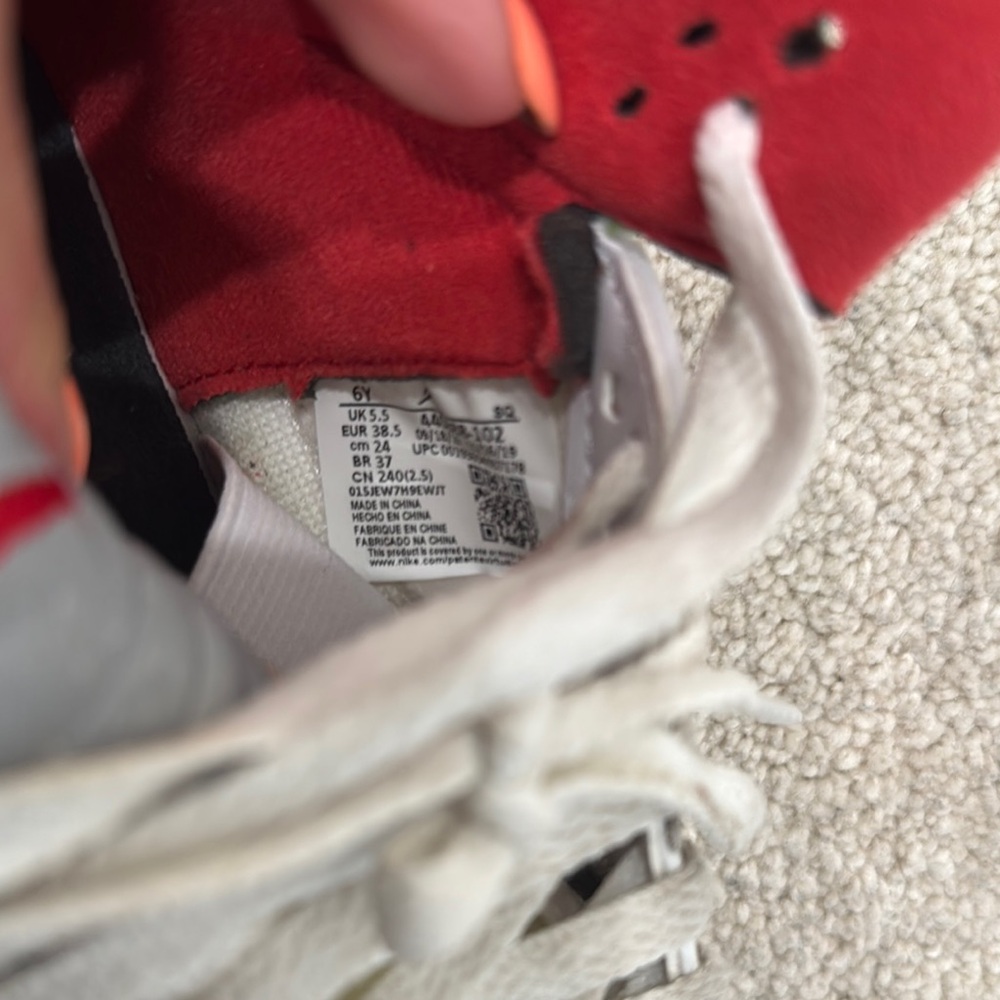 Nike Air Jordan 5 Retro Fire Red Silver Tongue - Picture 6 of 7